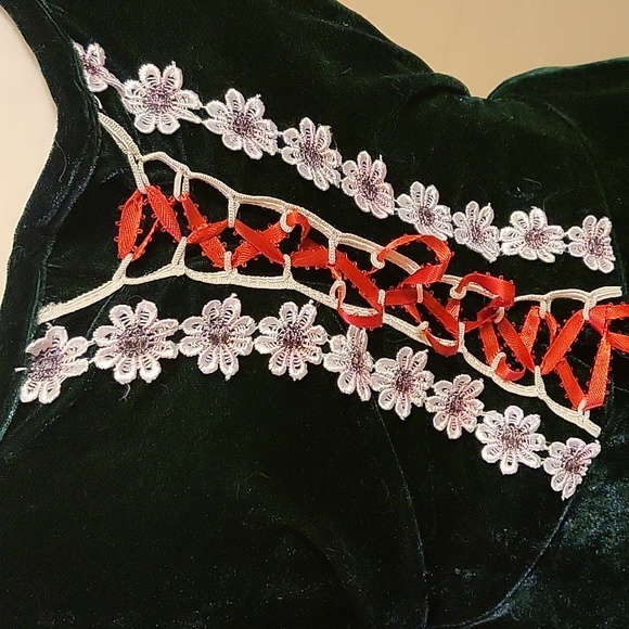 Sexy Holiday Christmas Costume S M Costume Mrs Santa Claus Womens Green lingerie - Picture 3 of 8